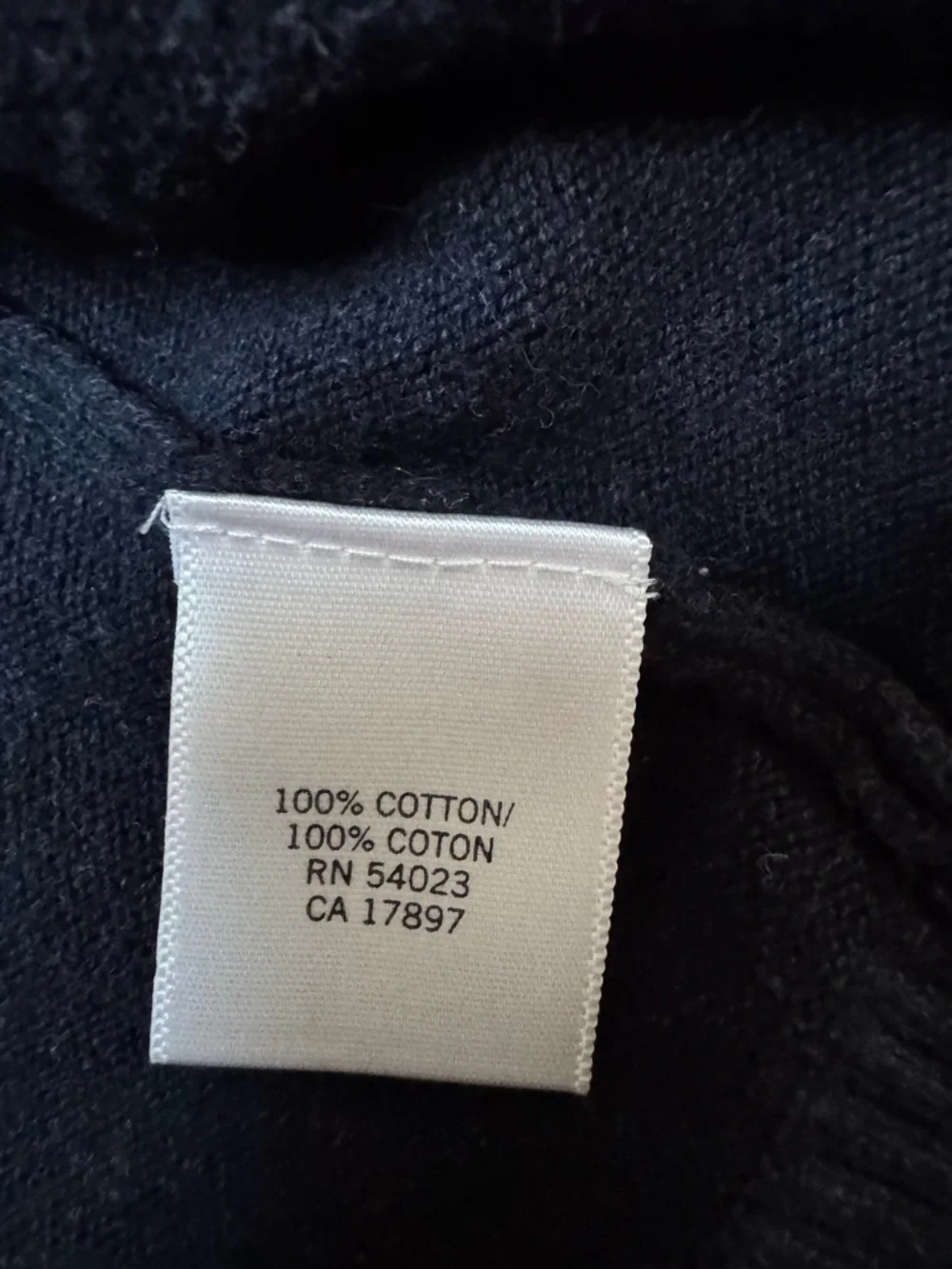 Banana Republic Navy Button-Front Men's Cardigan 100% Cotton